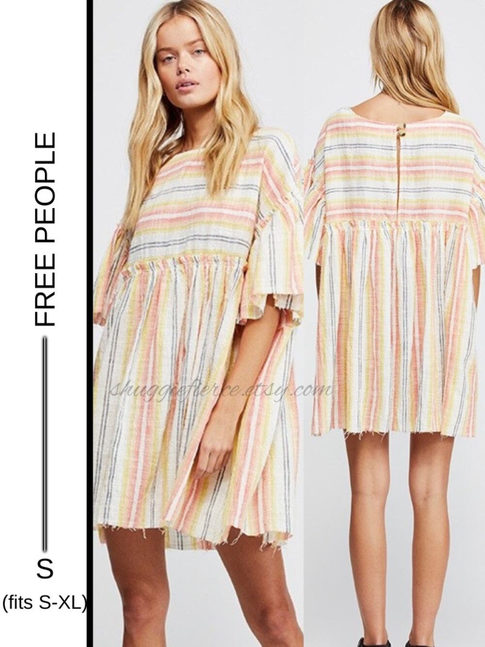 MSRP: $148 | ✨ Free People Summer Nights Striped Tunic Dress Size S (fits S-XL)✨